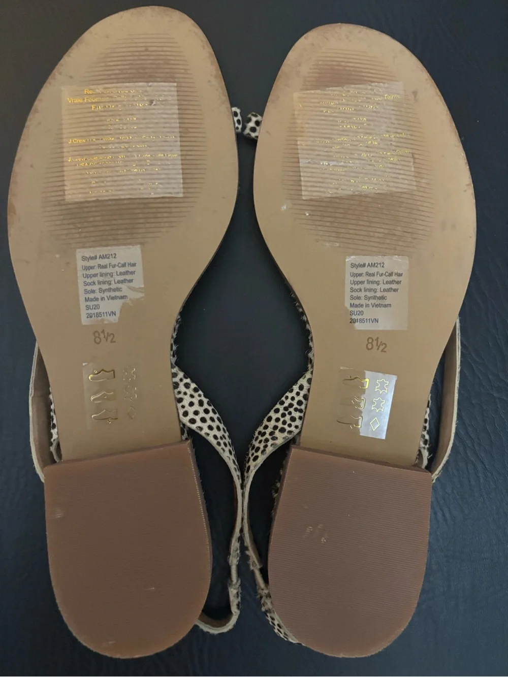 Madewell Heidi Sling Back Calfskin Strappy Sandals - 8.5
